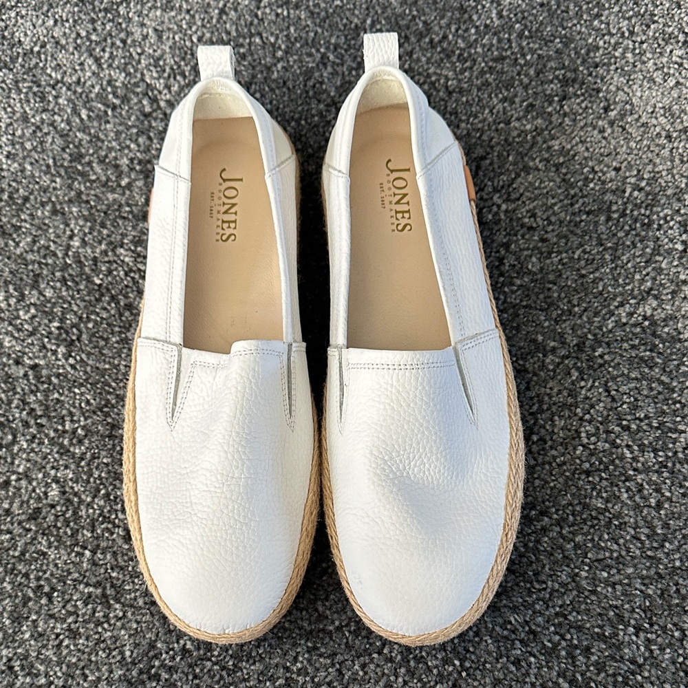 Jones Bootmaker White Women's Slip-On Shoes